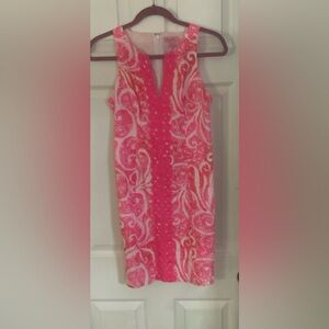 Lilly Pulitzer Ryder Shift‎ Dress Pink Pout size 00 Like New